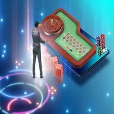 Antarmuka aplikasi mobile intanqq menampilkan permainan slot dan menu navigasi